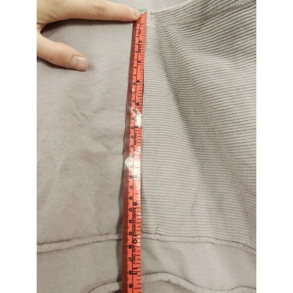 Lagenlook Mauve Long Sleeve Tunic Dress Big Pocket & Drawstring Sinch Hem Artsy - Picture 10 of 10